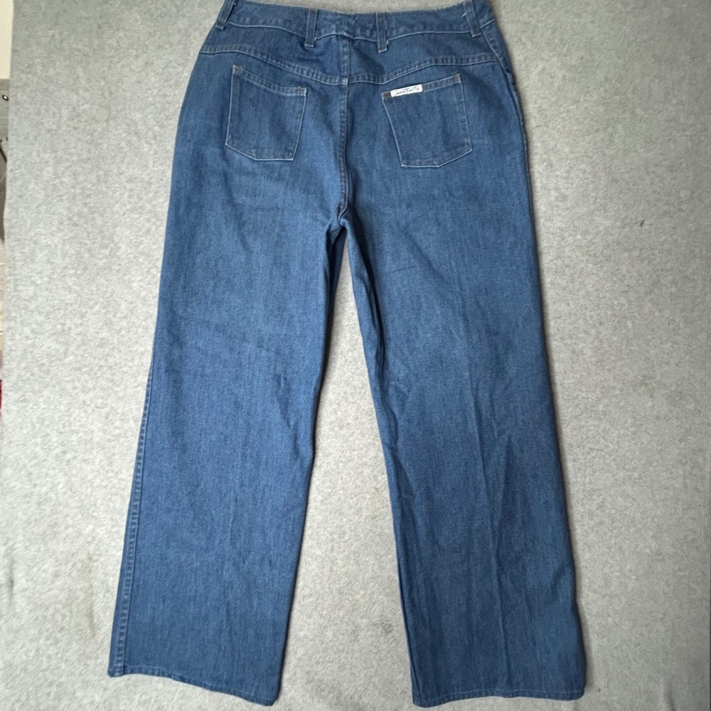 VTG Sears Jeans That Fit 20 Tall Regular‎ High Rise Blue Denim Straight Leg 70s - Picture 2 of 10